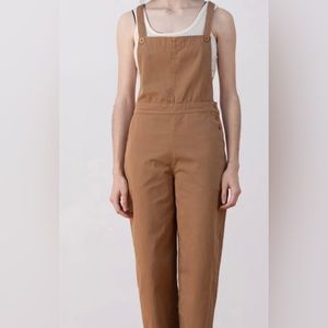 NWOT Ali Golden Fitted Overalls in size small, color ecru in second pic
